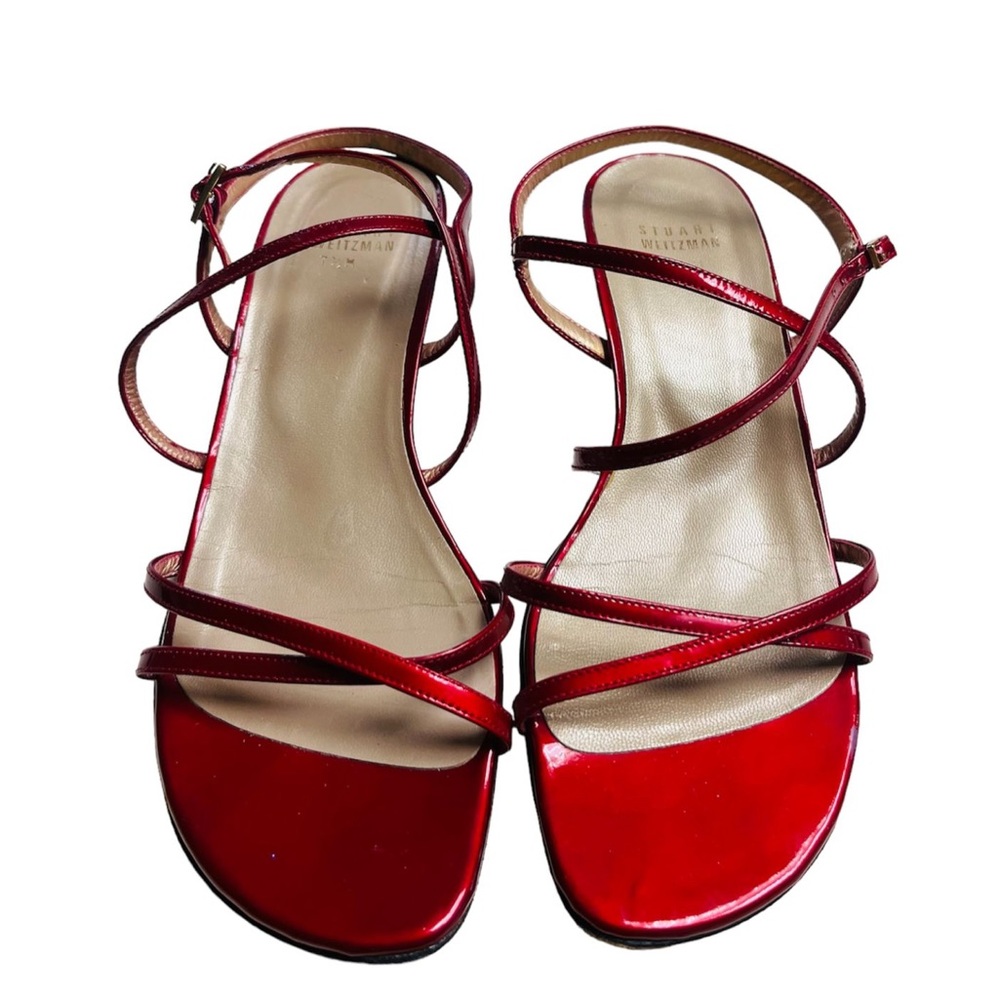 Stuart Weitzman red sandals